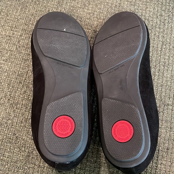 Fitflop black suede flats (sz 6) - Picture 4 of 9